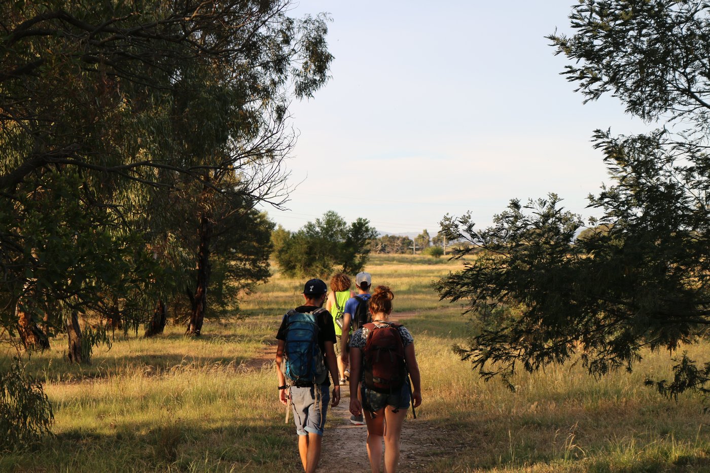 A group of backpackers I road-tripped with