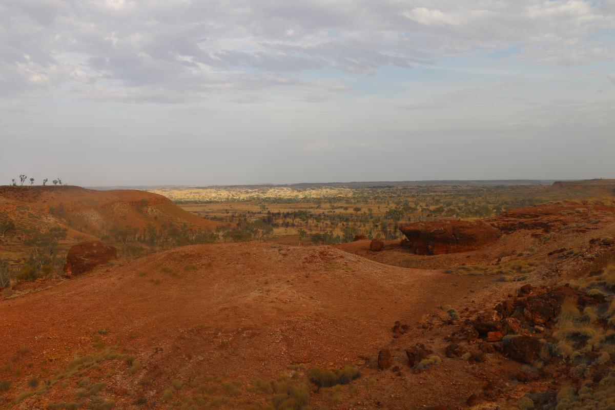 Looking out over the outback in the north of Australia