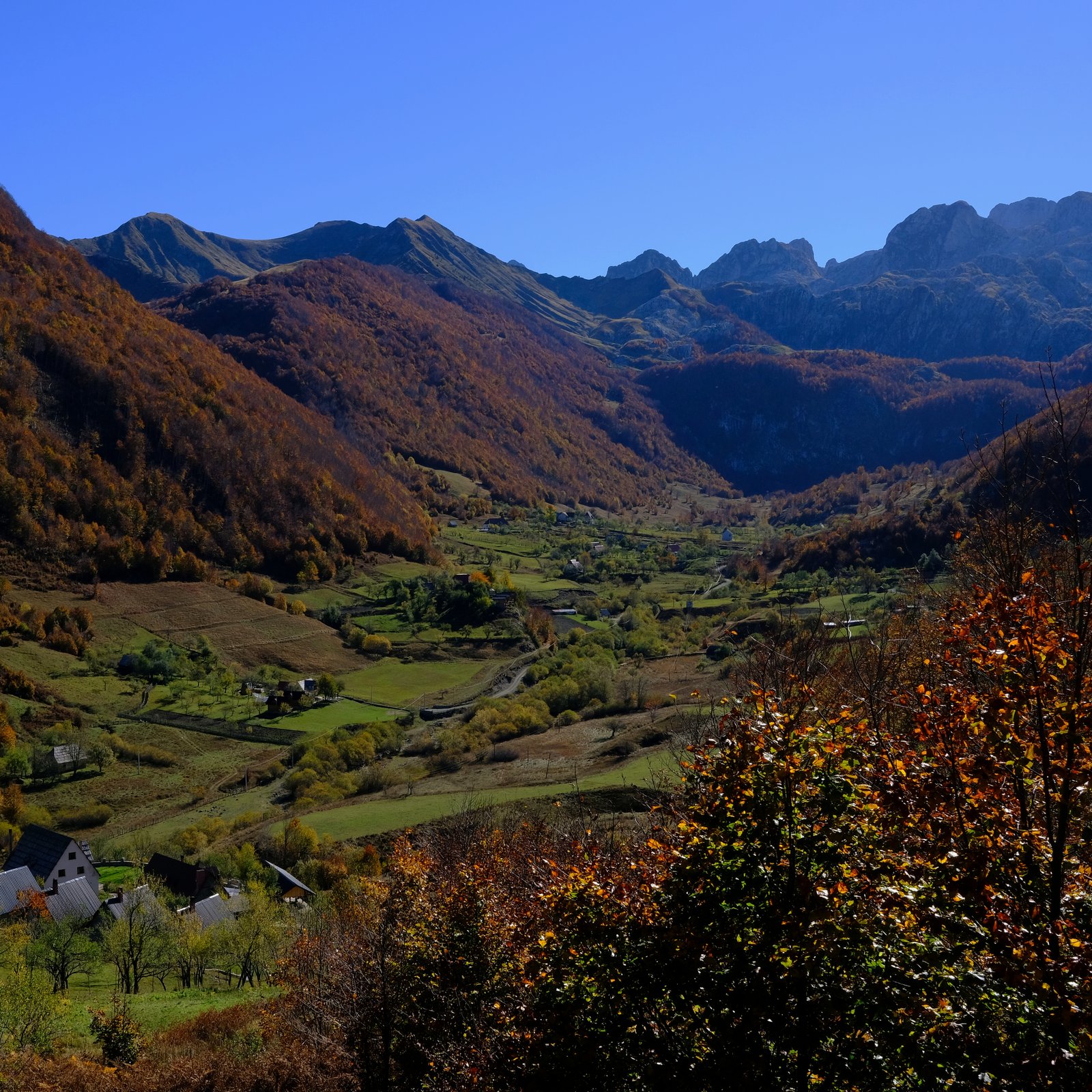 The village of Lëpushë in northern Albania