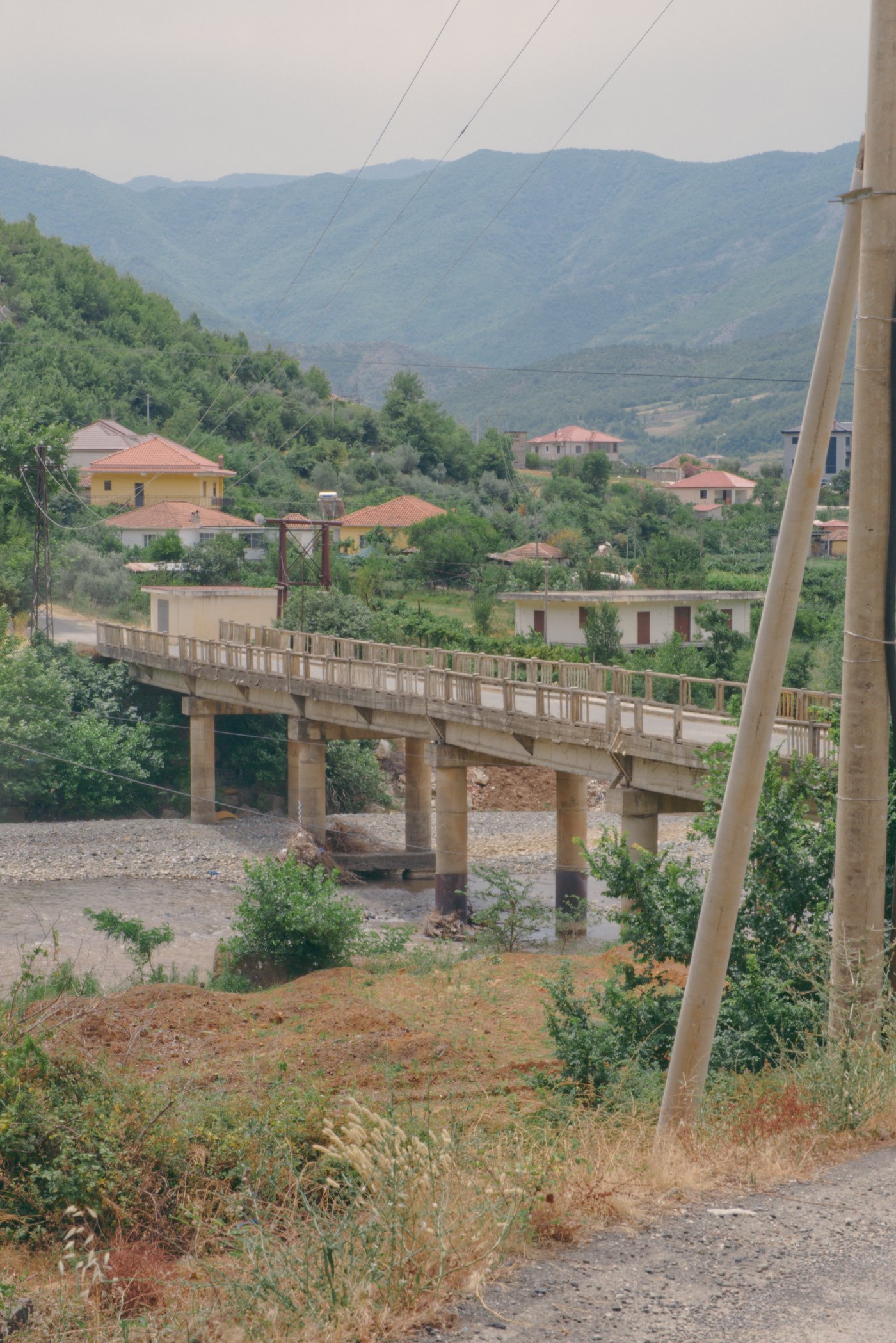 A bridge across a stream to the west of Labrazhd, Albania