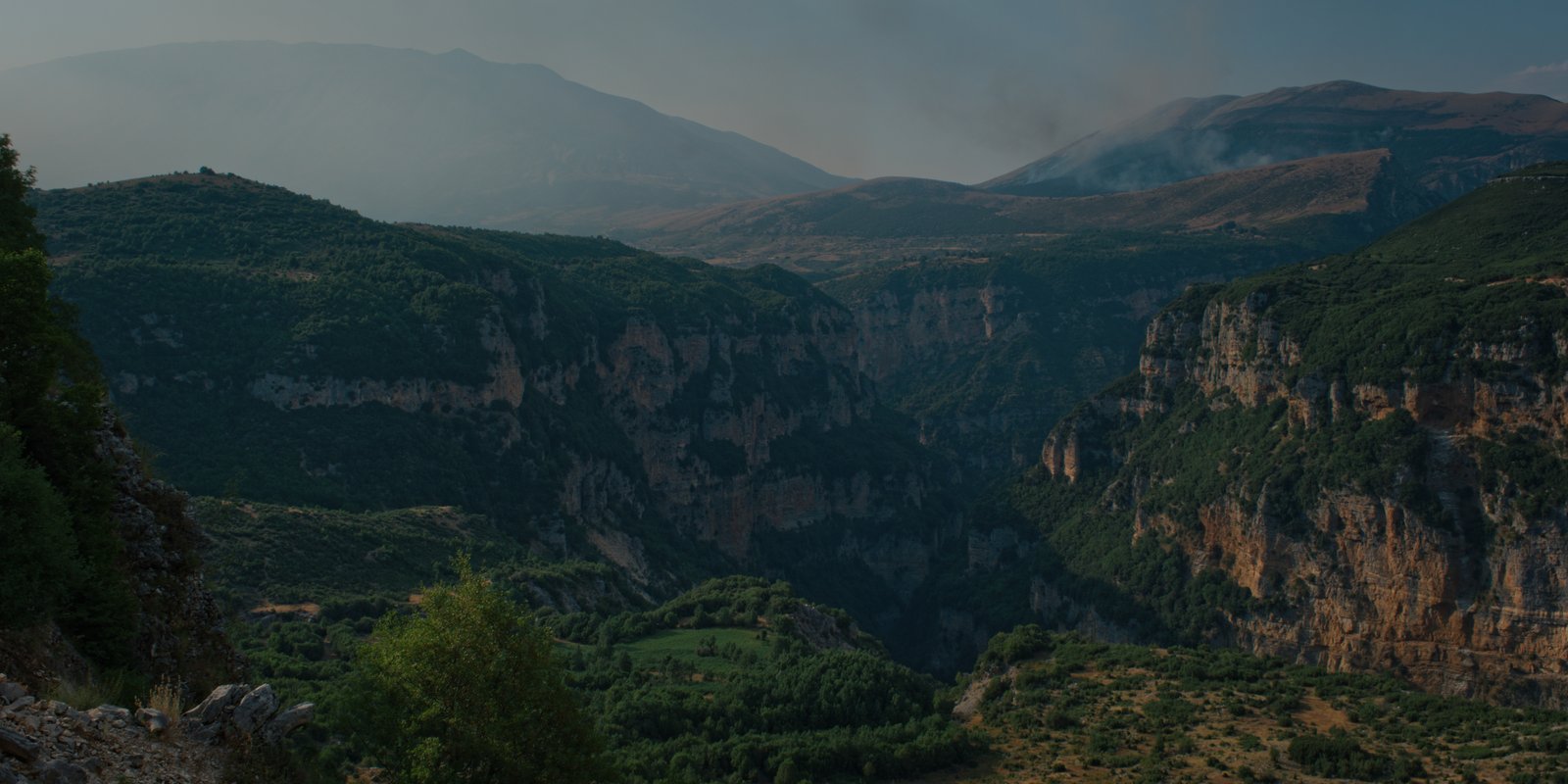 A canyon near Golem, Gjirokastër county, Albania