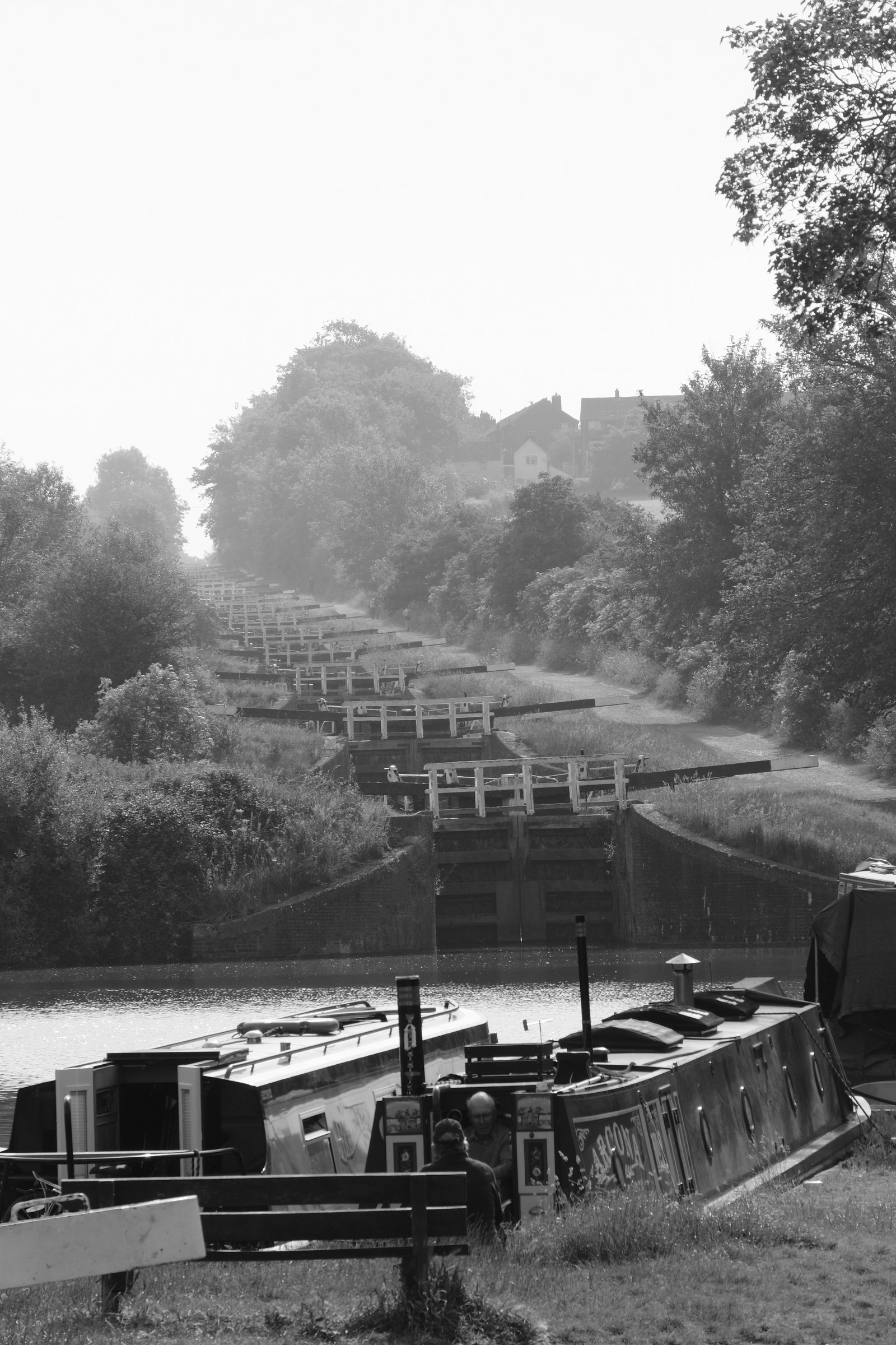 The sixteen tightly packed locks at Caen