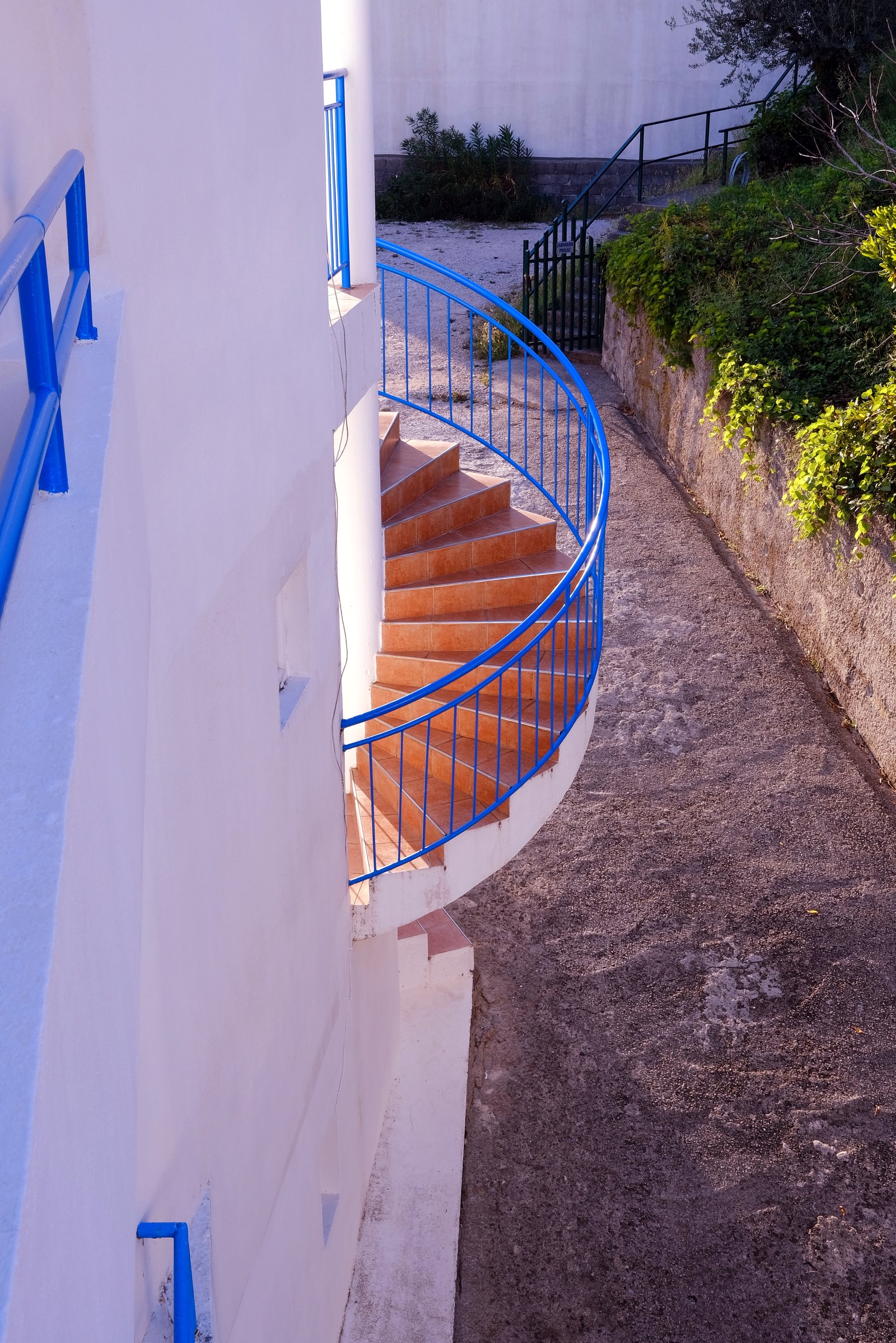 The staircase to Mizuki and I's apartment in Herceg Novi, Montenegro