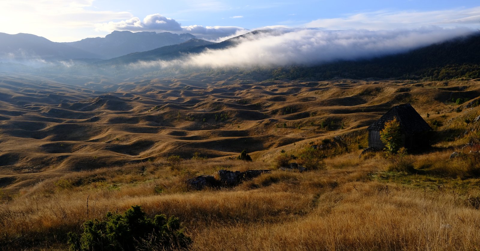 Karst depressions make for striking scenes in the lower plains of the Durmitors, Montenegro