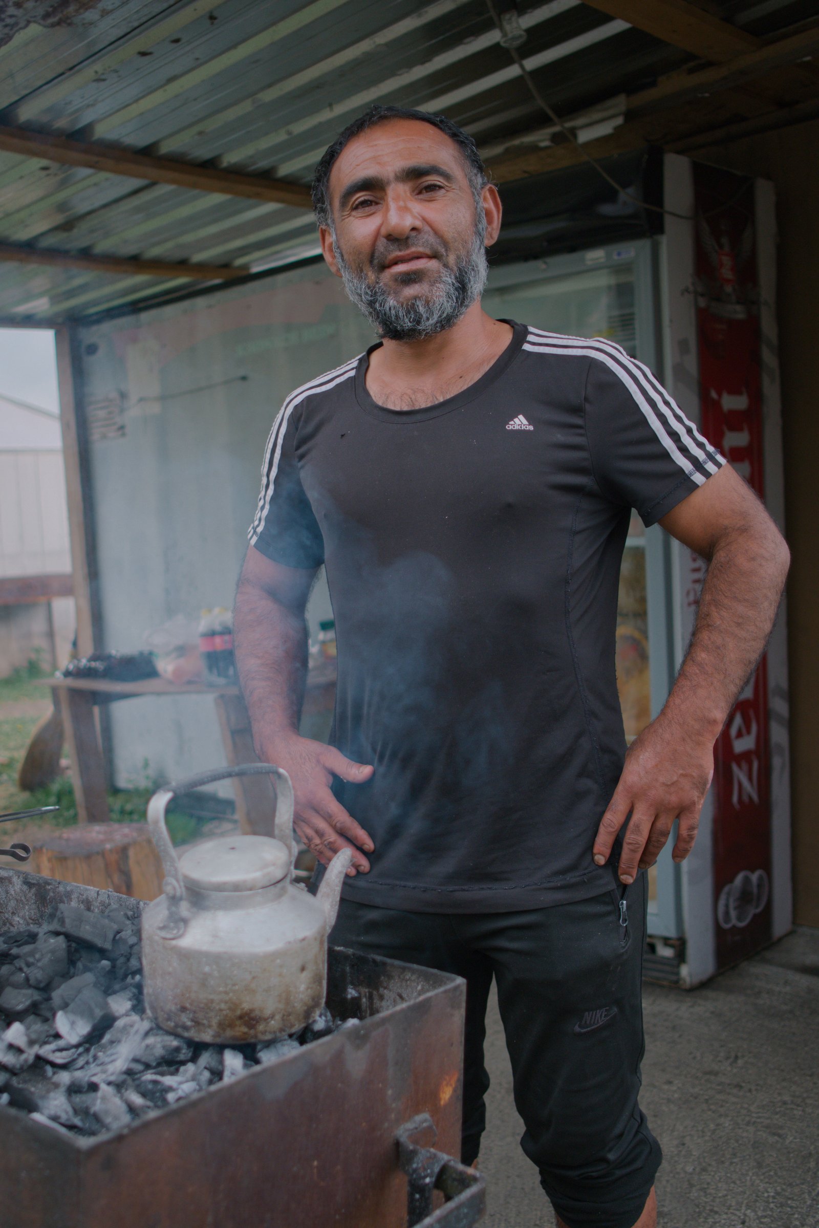 Shai, who made tea for me at his barbecue shack near the Georgian/Russian border.