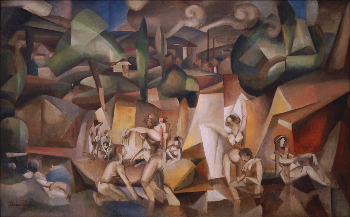 Les Baigneuses (The Bathers) by Albert Gleizes in 1912