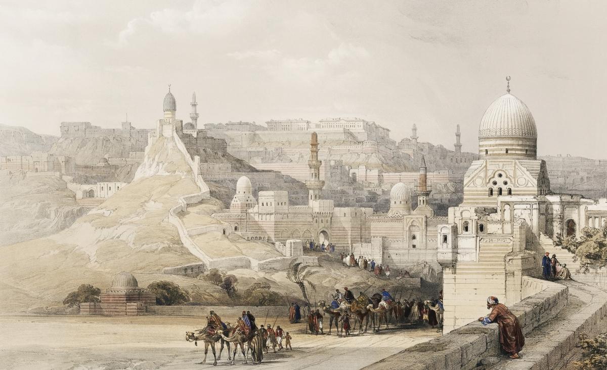 The Citadel of Cairo residence of Mehemet Ali illustration by David Roberts