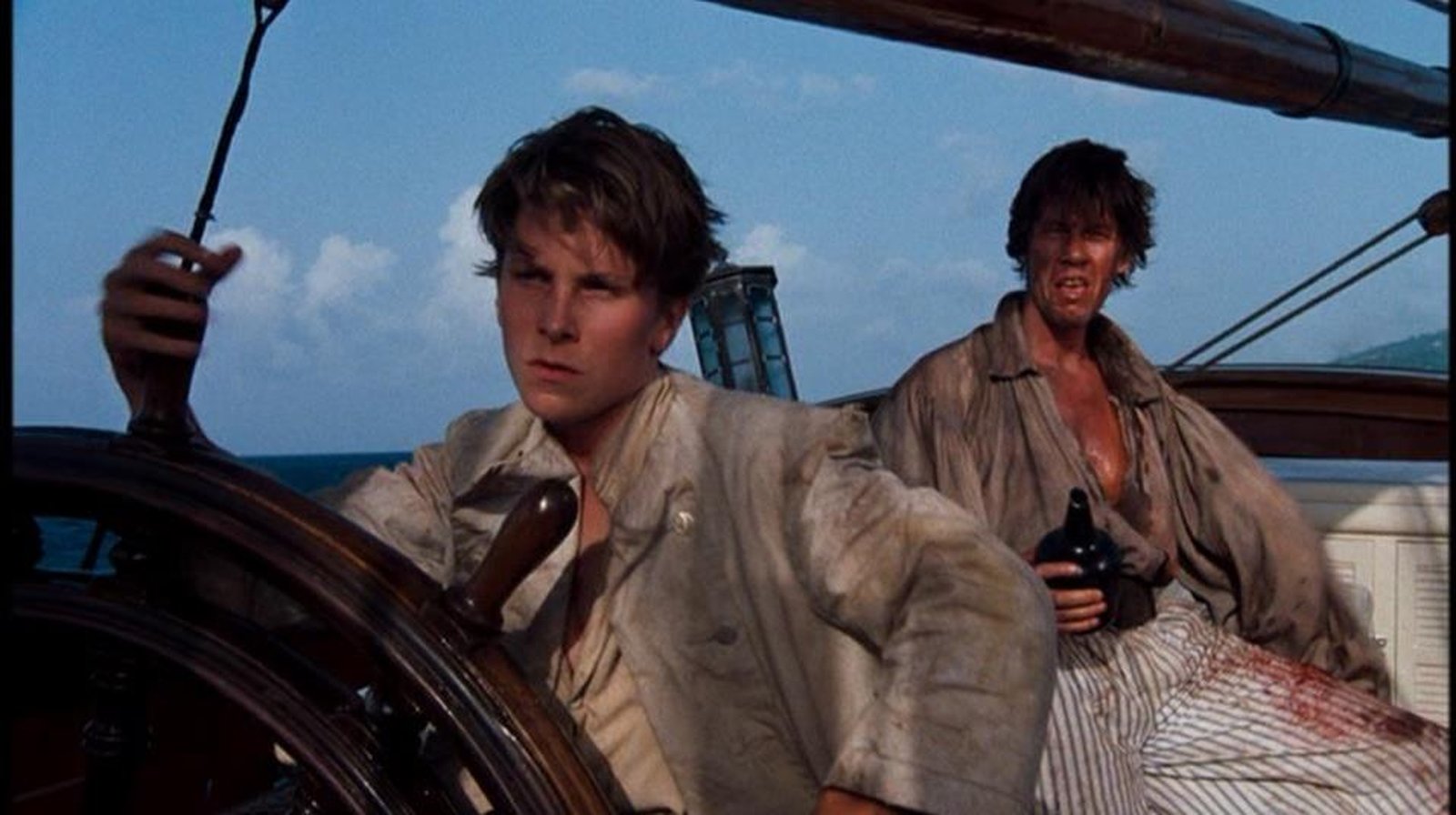 Christian Bale and Michael Halsey in Treasure Island (1990)