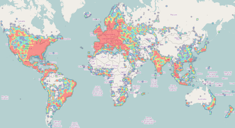 Example of a heatmap from Wikimedia Commons